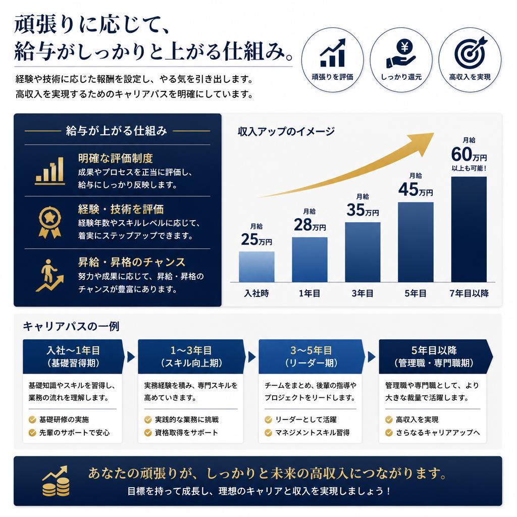 高収入を目指すためのキャリアパス